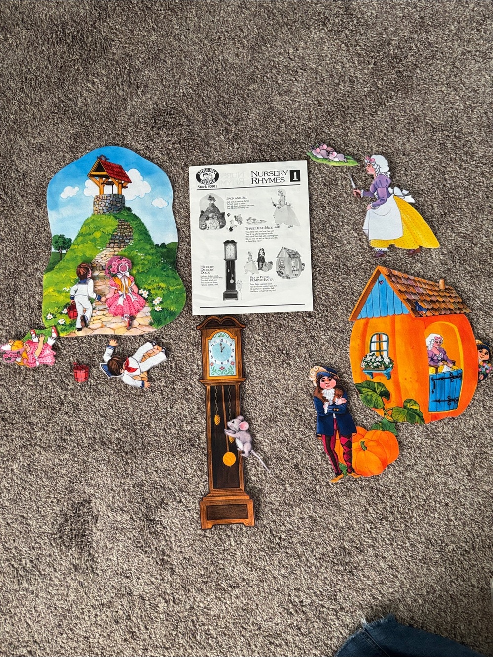 Nursery Rhymes Felt Playset - Educational Storytelling Toy